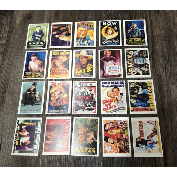 WTE 1991 Classic Movie Posters Trading Card Set 20 Cards w/ Blue Lettering - Picture 1 of 5